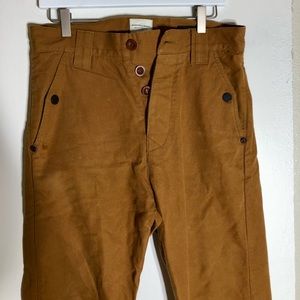 Boutique chino duck button fly pants